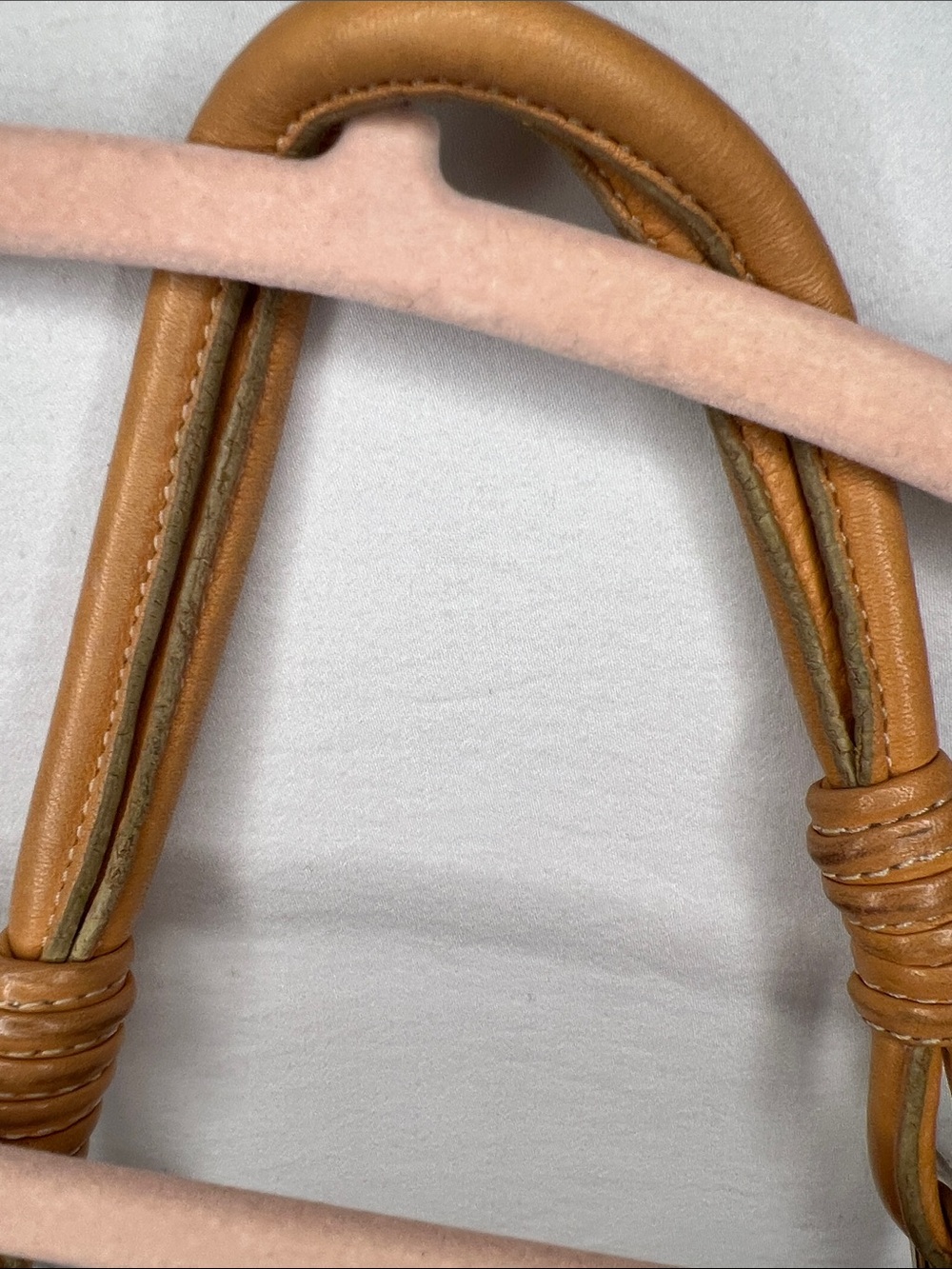 Prune Camel Color Leather Shoulder Bag - Picture 8 of 16